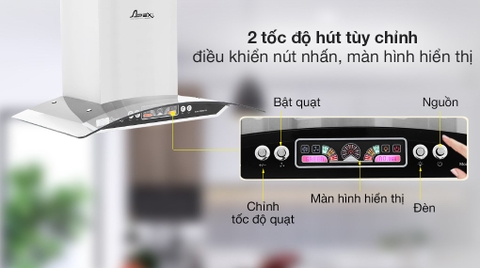 Máy hút mùi kính cong Apex APB6601-70C