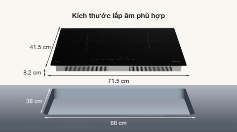 Bếp từ đôi lắp âm Hafele HC-I2712A