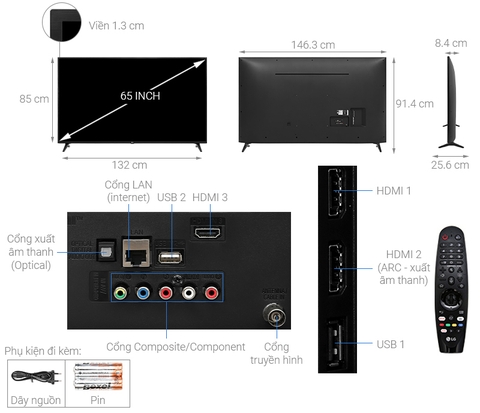 Smart Tivi LG 4K UHD 65 inch 65UN721COTF