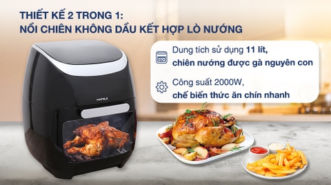 Lò chiên không dầu Hafele HS-AF1102B (535.43.715) 11 lít