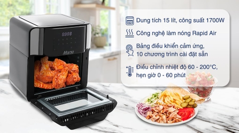 Lò chiên không dầu Sunhouse Mama SHD4088 15 lít