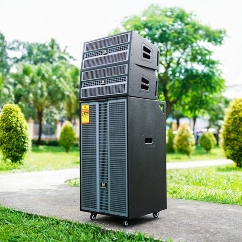 Loa Kéo Nanomax Pro-555b Bass Đôi Đứng Array 40cm 2400w