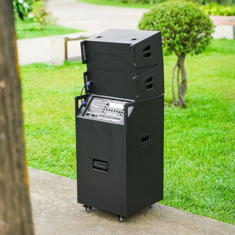 Loa Kéo Nanomax Pro-555b Bass Đôi Đứng Array 40cm 2400w