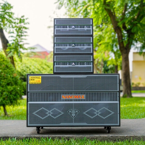 Loa Kéo Bình & Điện Nanomax Pro-600A Bass Đôi 50cm 3600w