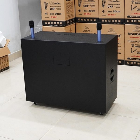 Loa Kéo Bình & Điện Nanomax Pro-803 Bass Đôi 40cm 1800w