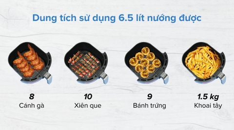 Nồi chiên không dầu Magic A-805 6.5 lít