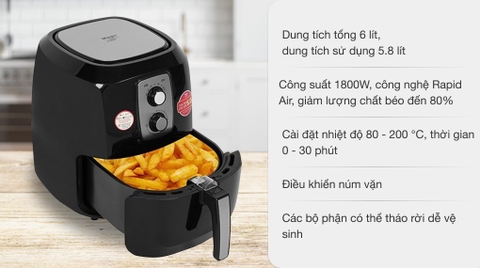 Nồi chiên không dầu Magic A-83 6 lít