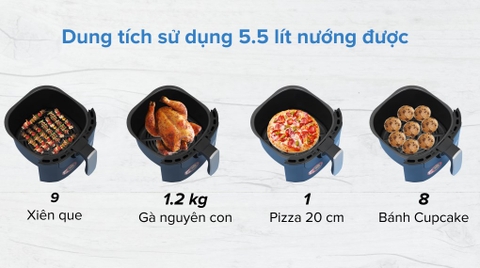 Nồi chiên không dầu Magic Eco AC-102 5.5 lít