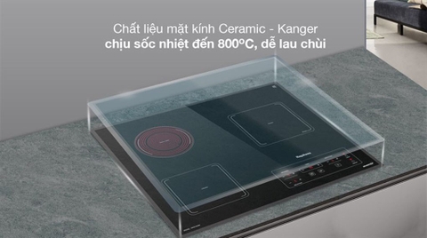 Bếp từ hồng ngoại ba vùng nấu lắp âm Nagakawa NAG1253M