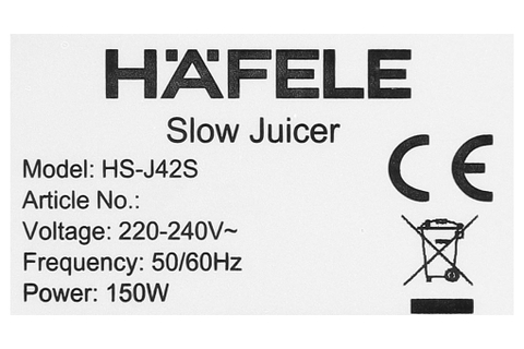 Máy ép chậm Hafele HS-J42S