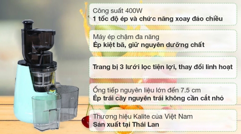 Máy ép chậm Kalite KL-598