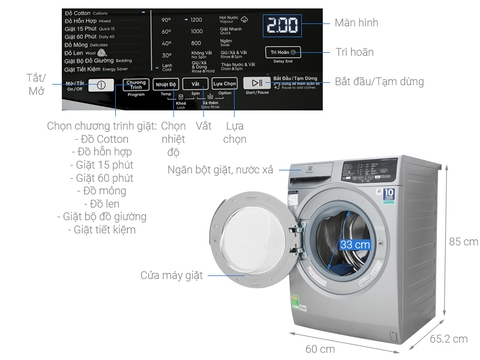 Máy giặt electrolux EWF-9025BQSA