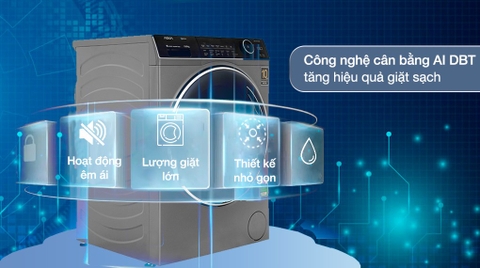 Máy giặt sấy Aqua Inverter 10 kg AQD-AH1000G.PS