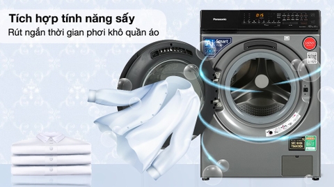 Máy giặt sấy Panasonic Inverter 10 kg NA-S106FC1LV