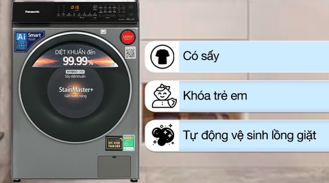 Máy giặt sấy Panasonic  10/6 kg NA-S106FC1LV Inverter