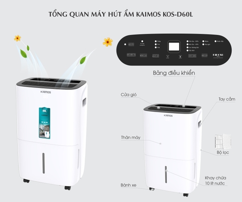 Máy Hút Ẩm Kaimos 60 Lít KOS-60L