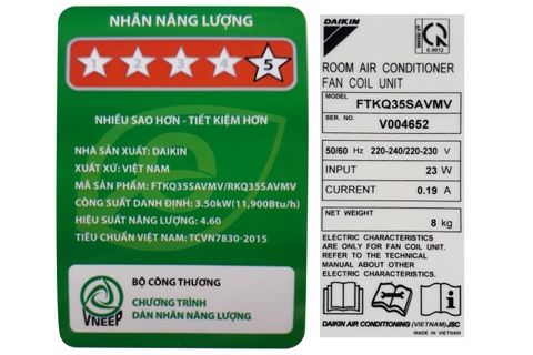 Máy lạnh Daikin Inverter 1.5 HP FTKQ35SAVMV