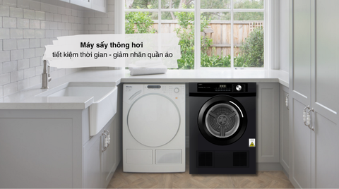 Máy sấy thông hơi Aqua 9 kg AQH-V901K PS