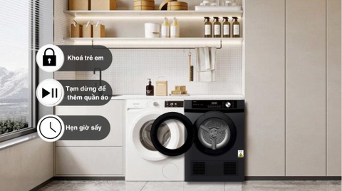 Máy sấy thông hơi Electrolux 9kg EDV904H3WC