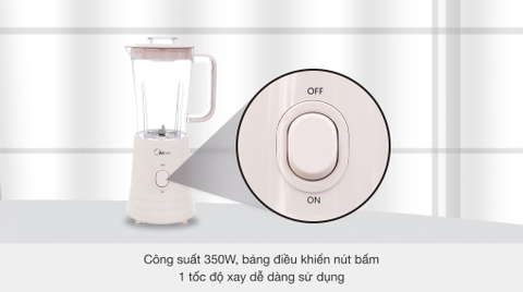 Máy xay sinh tố đa năng Midea MJ-BL35 Hồng