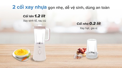 Máy xay sinh tố đa năng Midea MJ-BL35 Hồng