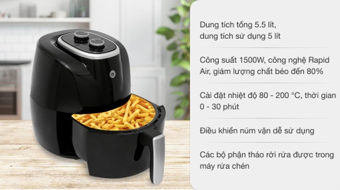 Nồi chiên không dầu Mishio MK-268 5 lít