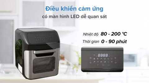 Lò chiên không dầu Mishio MK-281 12 lít