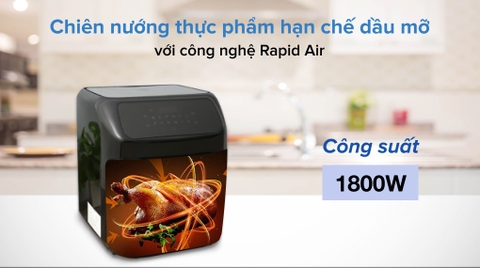 Lò chiên không dầu Mishio MK-281 12 lít