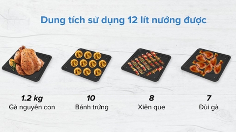 Lò chiên không dầu Mishio MK-281 12 lít