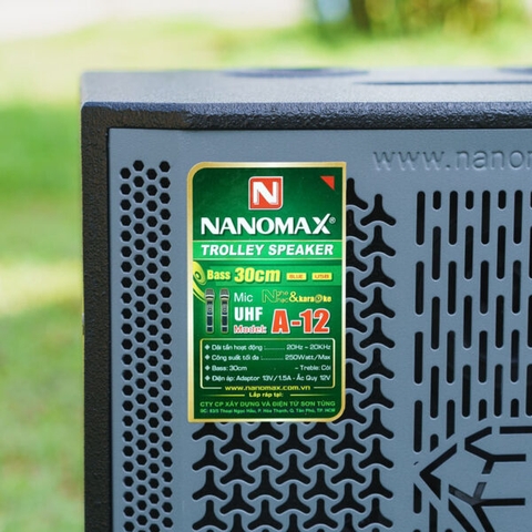 Loa Kéo Nanomax A-12 Bass 30cm 250w Karaoke Bluetooth