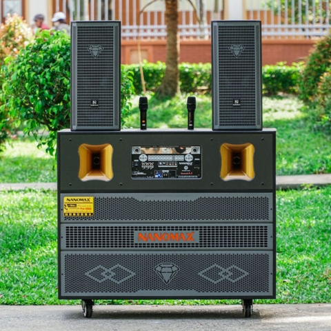 Loa Kéo Bình & Điện Nanomax Pro-500A Bass Đôi 50cm 3200w