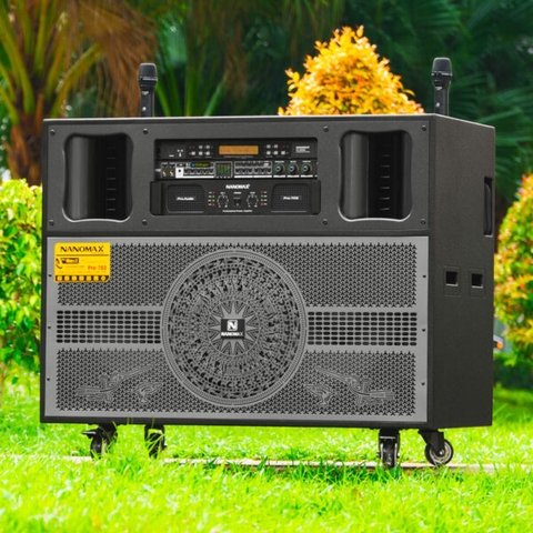 Loa Kéo Điện Nanomax Pro-703 Bass Đôi 40cm 2400w