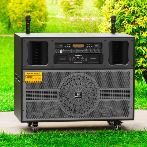 Loa Kéo Điện Nanomax Pro-703 Bass Đôi 40cm 2400w