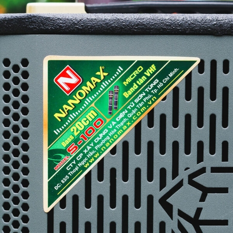 Loa Kéo Mini Nanomax S-100 Thùng đen Bass 20cm 50w