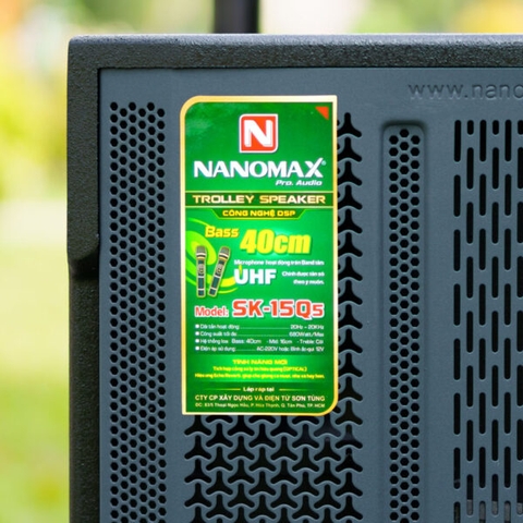 Loa Kéo Nanomax SK-15Q5 Bass 40cm 680w Karaoke Bluetooth