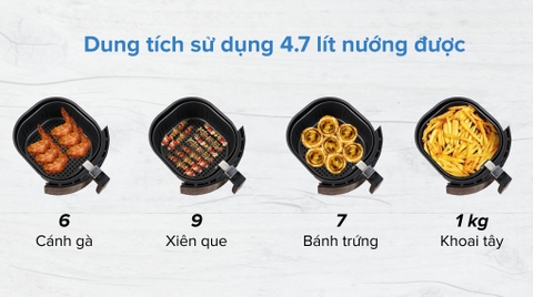Nồi chiên không dầu Kangaroo KG55AF1A 5.2 lít