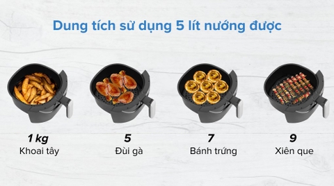 Nồi chiên không dầu Rapido RAF5.0M 5 lít