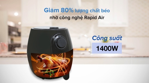 Nồi chiên không dầu Mishio MK-01 3.8 lít
