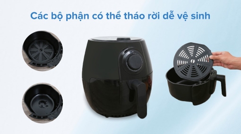 Nồi chiên không dầu Mishio MK-01 3.8 lít