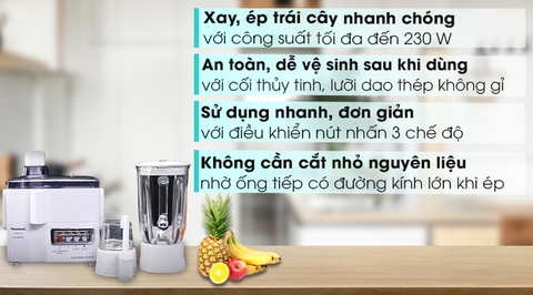 Máy xay ép đa năng Panasonic MJ-M176PWRA