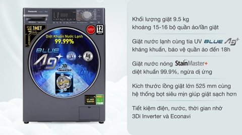 Máy giặt Panasonic V95FX2BVT 9,5kg Invecter