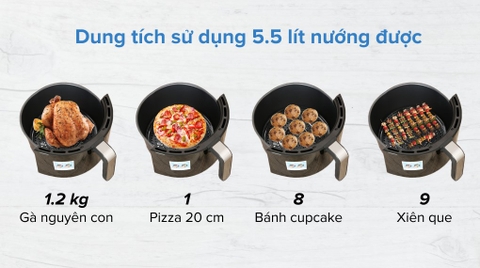 Nồi chiên không dầu Perfect PF-625 6 lít