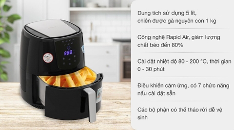 Nồi chiên không dầu Perfect PF-D92 5.5 lít