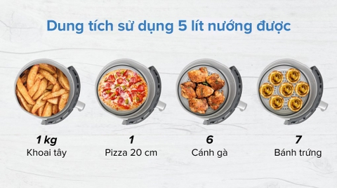 Nồi chiên không dầu Perfect PF-D92 5.5 lít