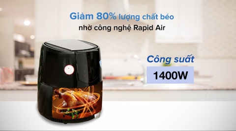 Nồi chiên không dầu Perfect PF-D92 5.5 lít