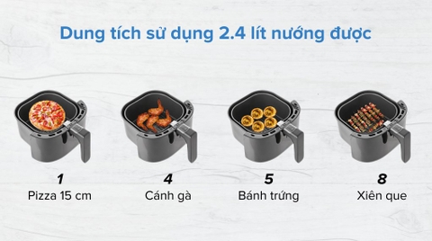 Nồi chiên không dầu Philips HD9200/90 4.1 lít