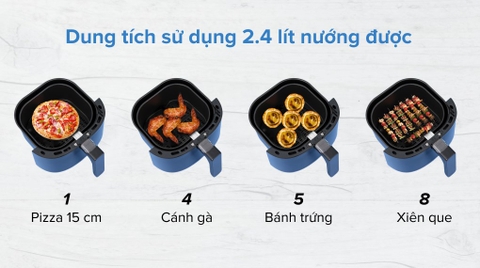 Nồi chiên không dầu Philips HD9252/90 4.1 lít