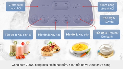 Máy xay sinh tố đa năng Philips HR2222/00