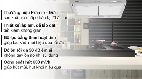 Máy hút mùi âm tủ Pramie CL9S-700