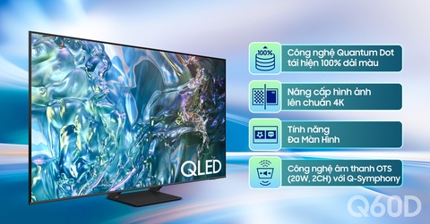 Smart tivi Qled Samsung 4K  65Q60DA